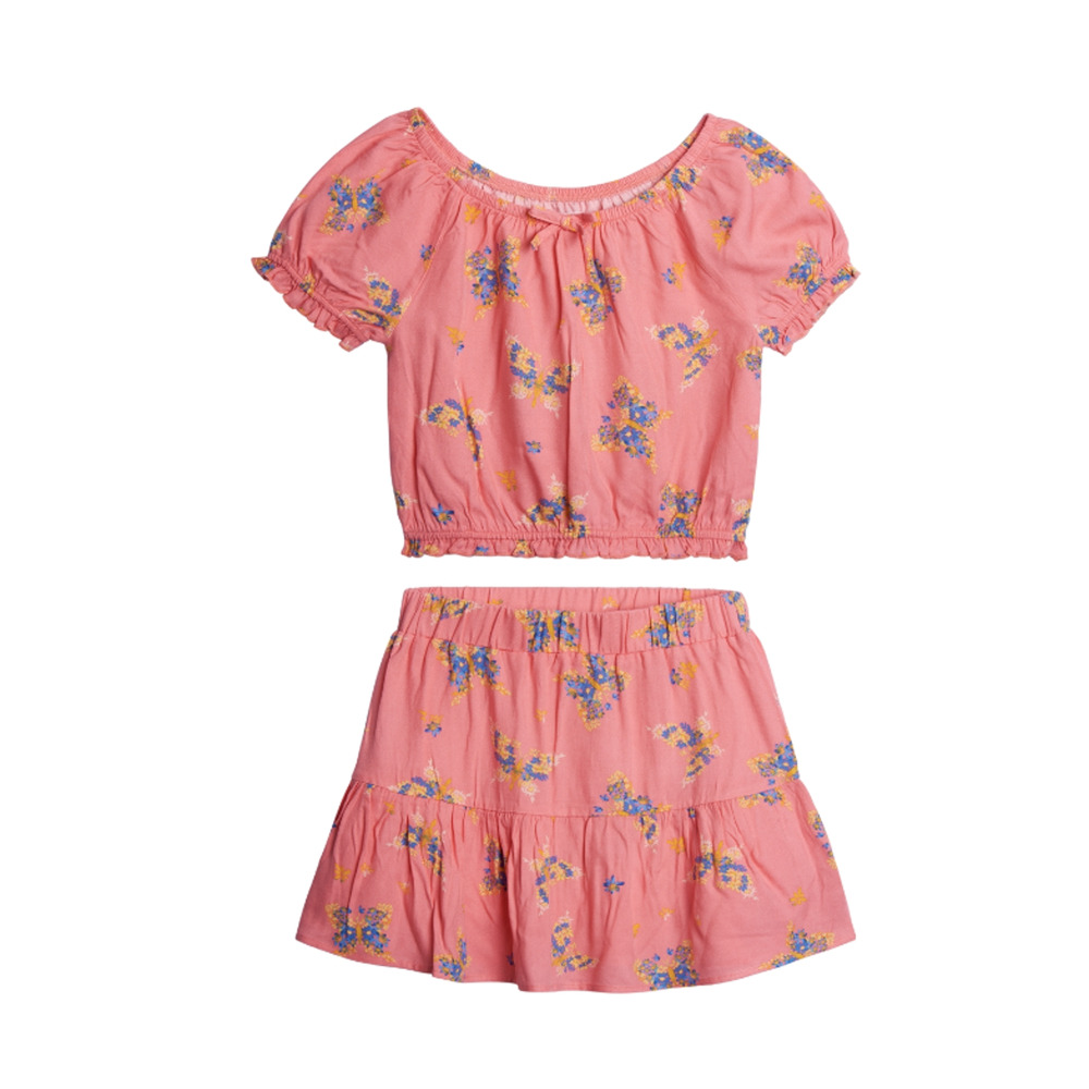 Epic Threads Little Girls Butterfly Skirt and Top Set Pink Size 6 5275